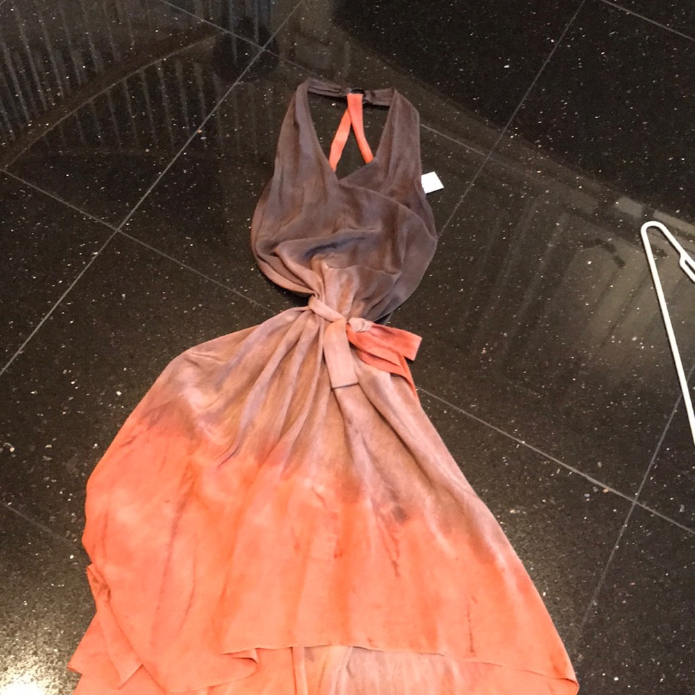 Peach/ taupe dress